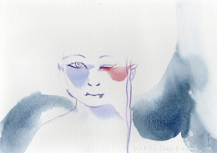 お不動様を描きなおした